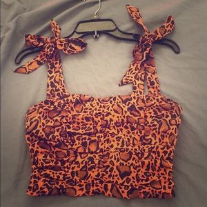 cheetah print suit top